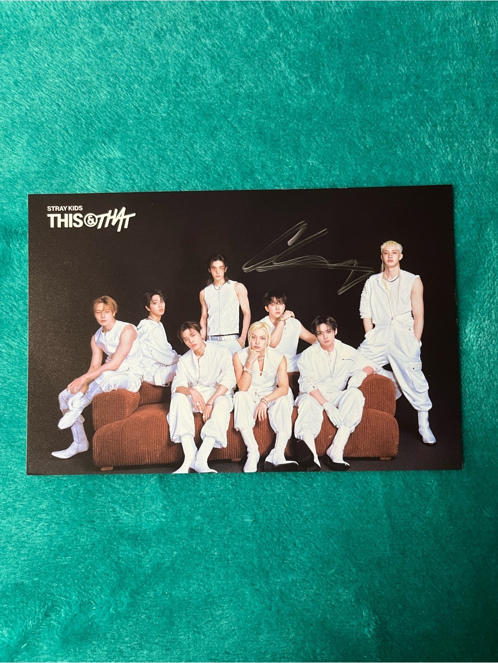 Stray Kids Bangchan This&That signed postcard
